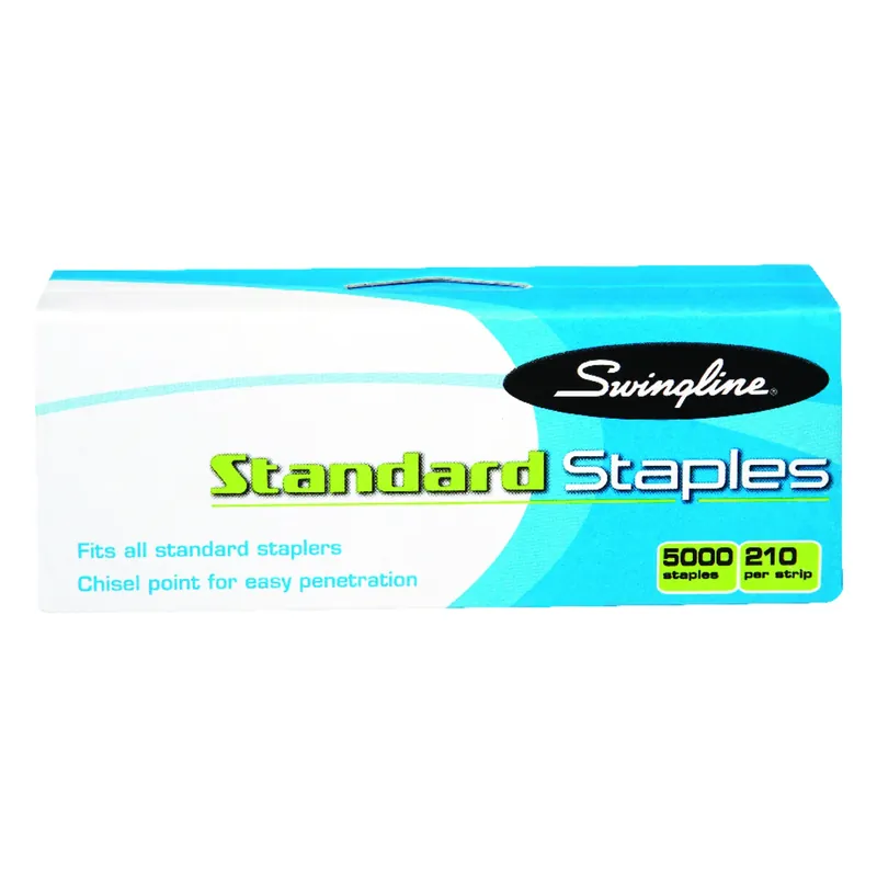 Swingline 1/4 In. L Flat Crown Standard Staples 5000 Pk