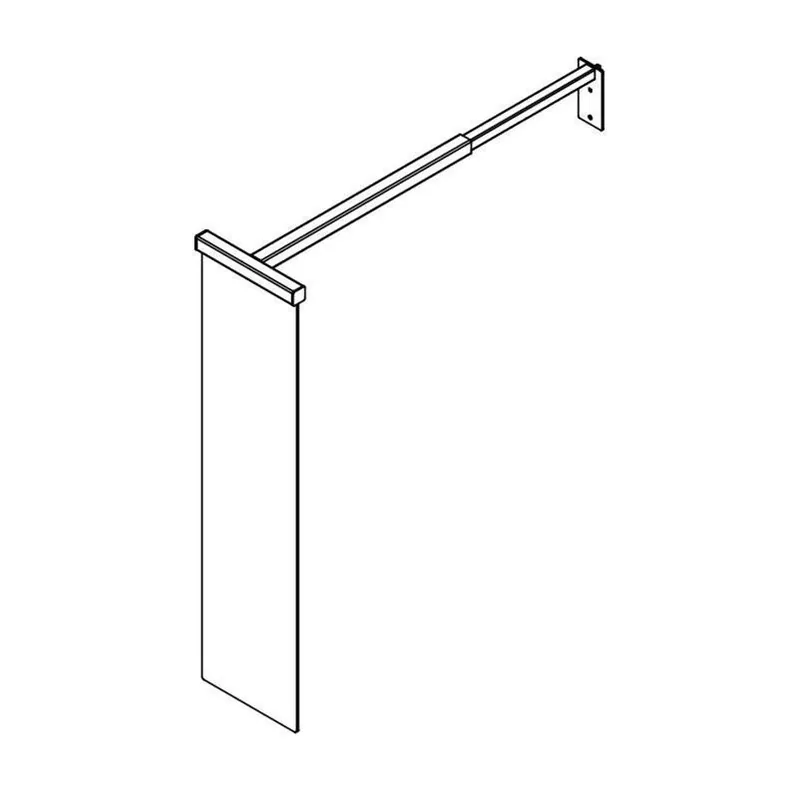 Black Metal Sign Holder Brackets 10 Inch Height