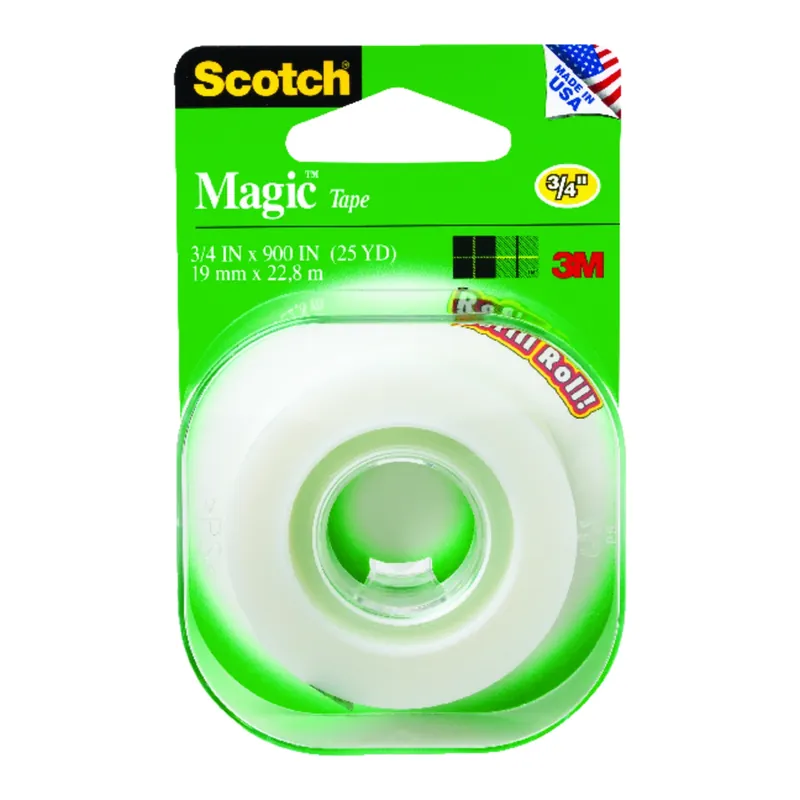 Magic Transparent Tape Refill Roll, 3/4 X 500-In.