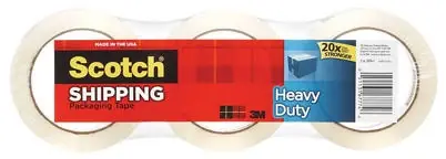 Shipping Packaging Tape, 1.88 In. X 54.6 Yd., 3-Pack