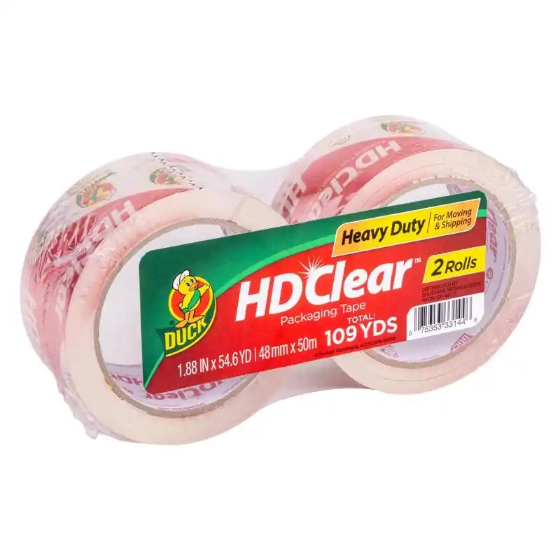Duck Hd Clear 1.88 Inch Wide 54.6 Yard Heavy Duty Packaging Tape