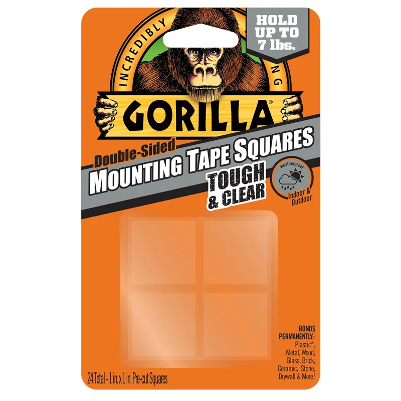 Gorilla 1 In. L X 1 In. W Double-Sided Mounting Squares