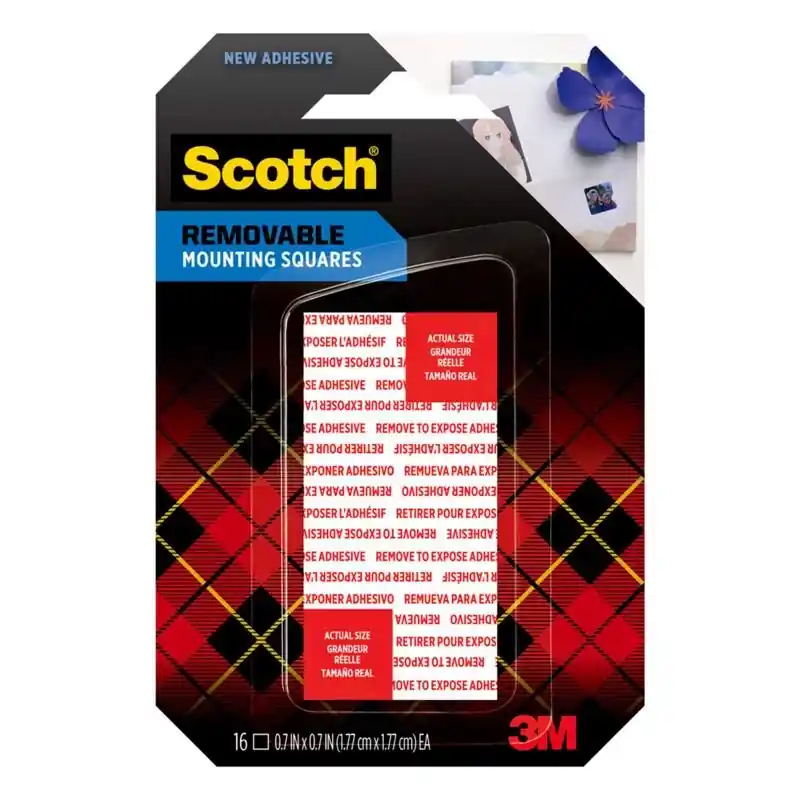 Scotch 0.7 In. L X .7 In. W Double-Sided Mounting Squares