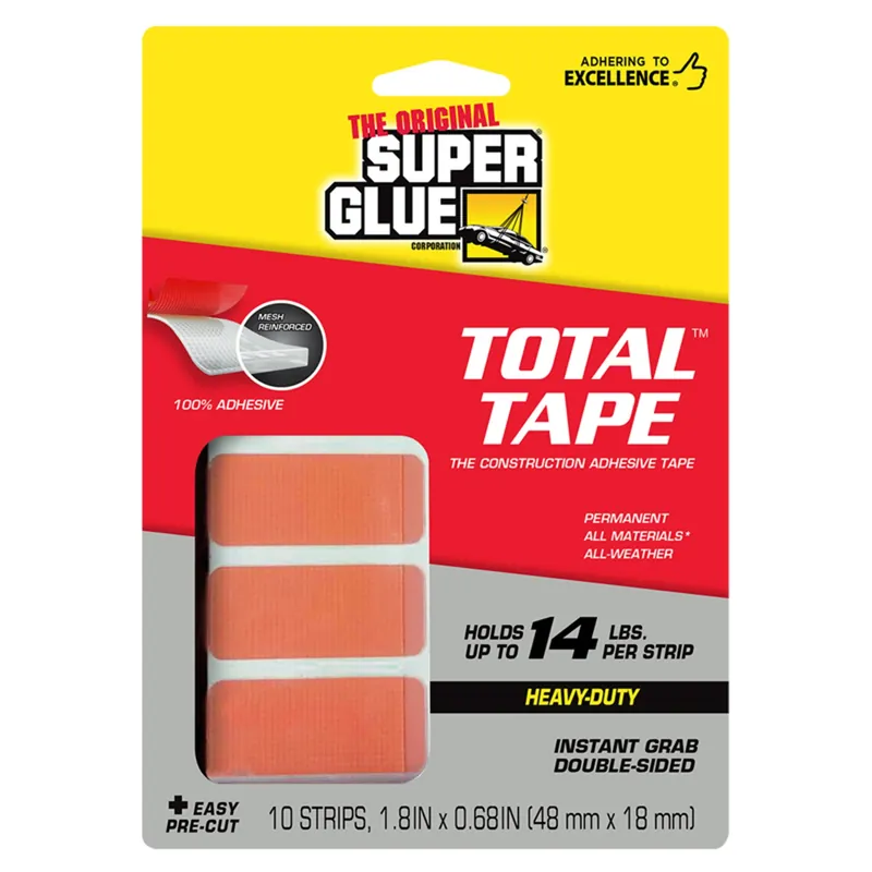 The Original Super Glue Super Strong 1.8 In. L X 0.68 In. W Double-Sided Mounting Strips