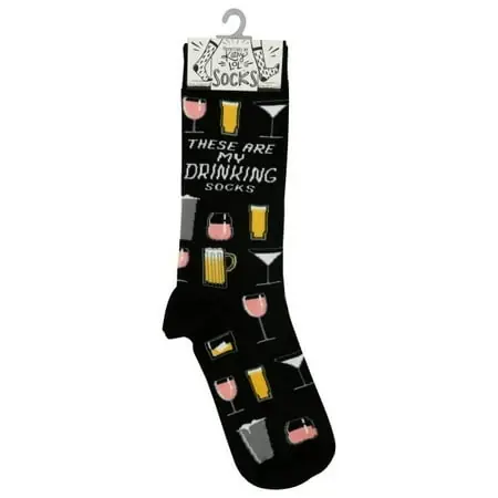 Primitives Socks - These Are My Drinking Socks, Fun Novelty Design