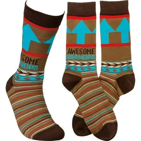 Socks - Awesome Grandpa Design, Comfortable Fit, Perfect Gift