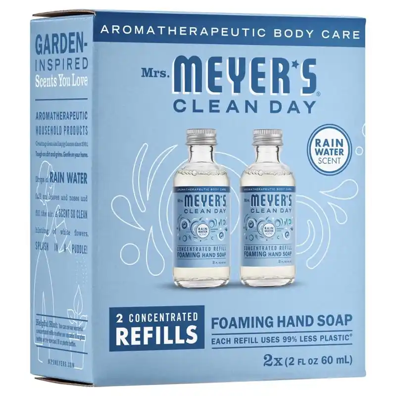 Foaming Hand Soap Concentrated Refills, Rain Water Scent, 2-Pk.