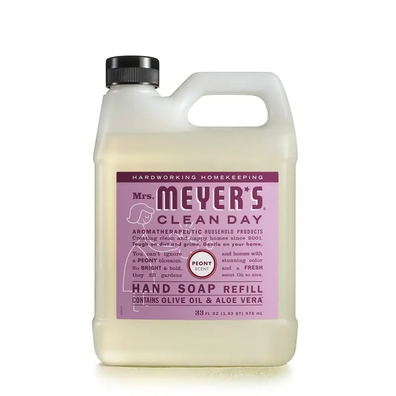 Mrs. Meyer‘s Clean Day Organic Peony Scent Hand Soap Refill 33 Oz