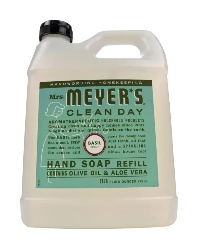 Basil Scent Liquid Hand Soap Refill Bottle, 33 Oz.