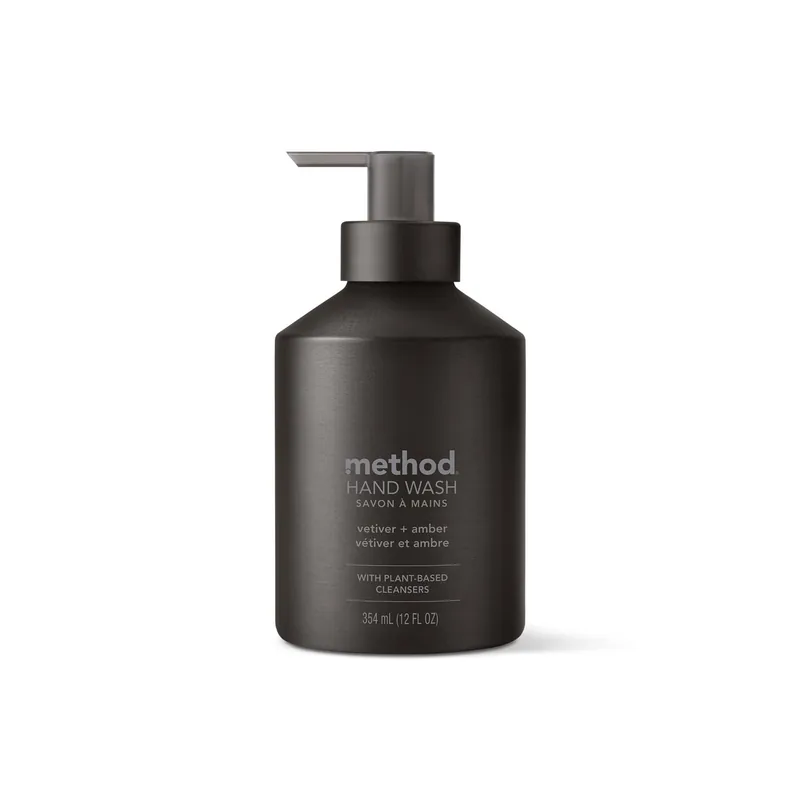 Premium Gel Hand Wash, Vetiver & Amber Scent, 12-oz .
