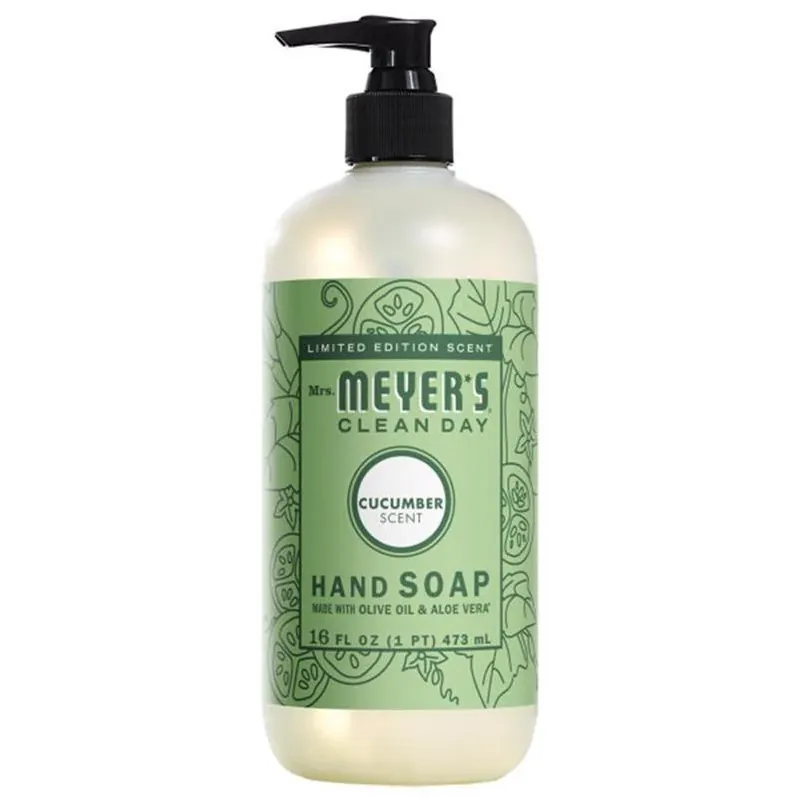 Mrs. Meyer‘s Cucumber Clean Day Liquid Hand Soap – 16 oz Refreshing Formula