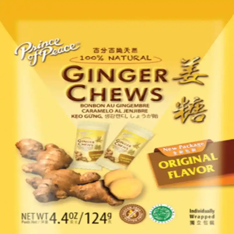 Prince Of Peace Ginger Chewy Candy 4.4 Oz.