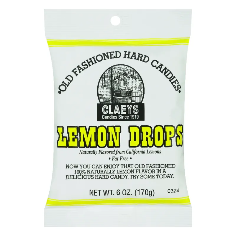 Claeys Old Fashioned Lemon Hard Candy 6 Oz