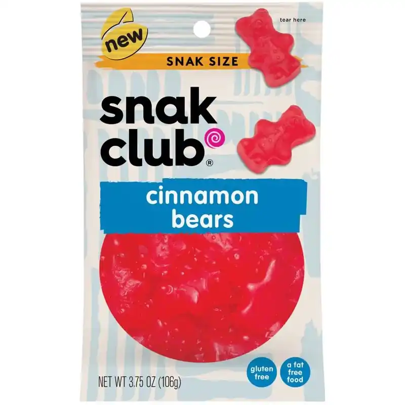 Cinnamon Gummi Candy 3.75 Oz Bag - Bear Shape