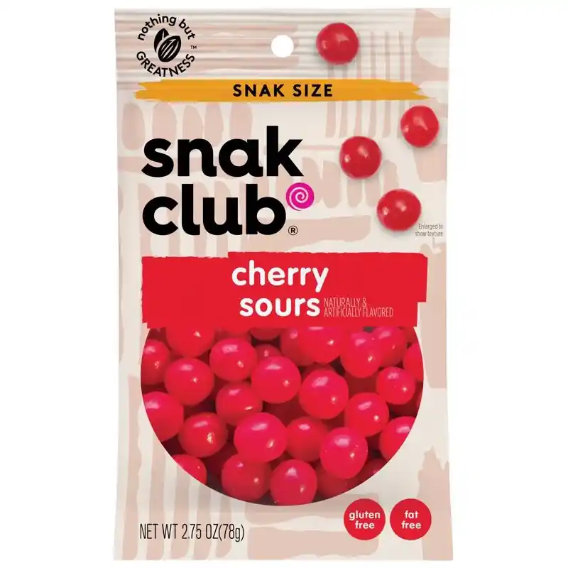 Cherry Sours Gummi Candy 2.75 Oz Bagged - Sweet And Sour Treat