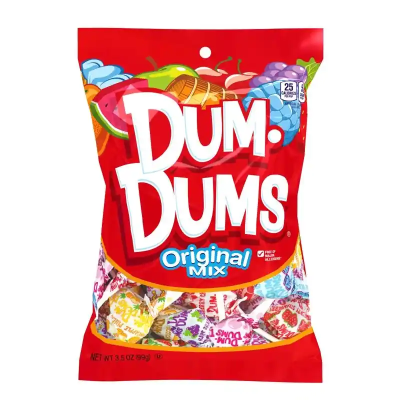 Dum Dums Original Mix Lollipop 3.5 Oz - Classic Candy Treat