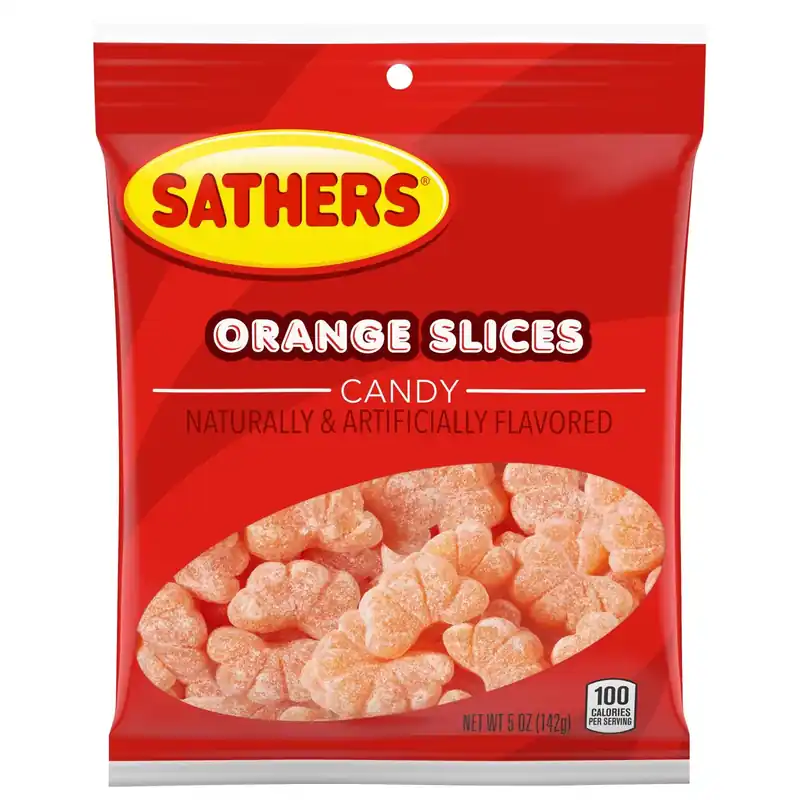 Sathers Chuckles Orange Slices Gummi Candy 5 Oz