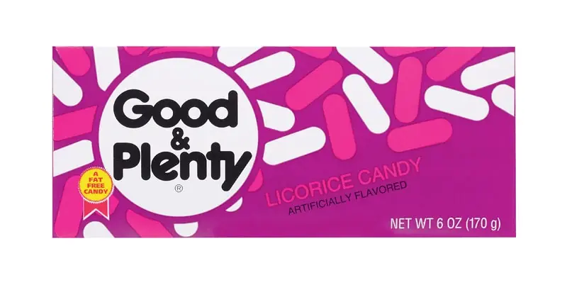 Good & Plenty Artificial Licorice 6 Oz