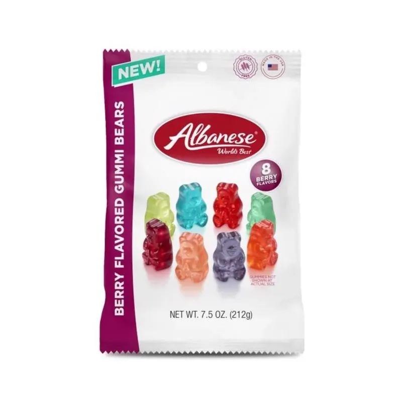 Albanese Berry Gummi Bears – 7.5 oz Chewy Candy