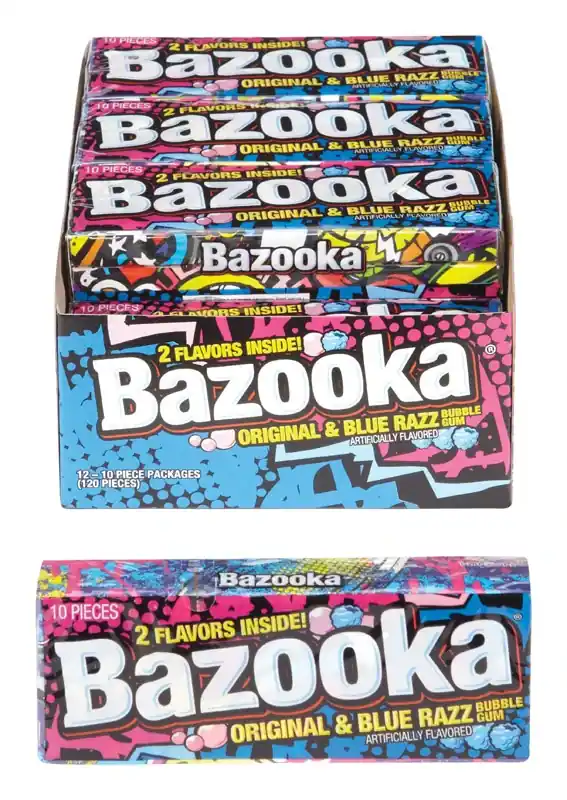 Bazooka Original Chewing Gum 10 Pc