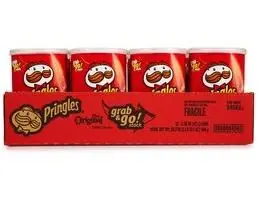 Pringles Original Grab ‘n‘ Go Potato Chips - 2.36 Oz. - 12 Pk.