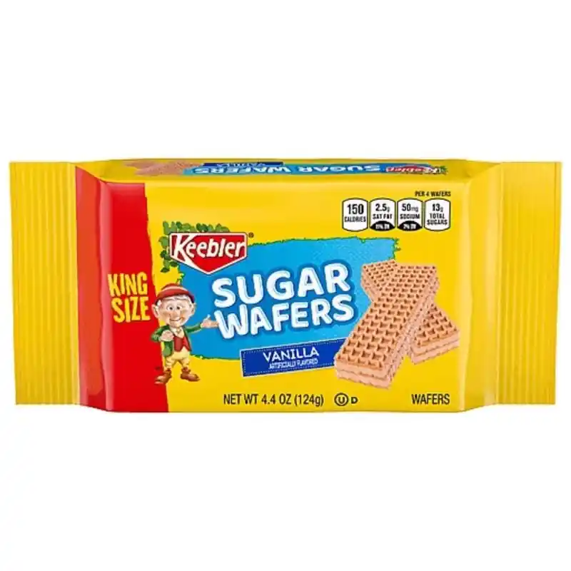 King Size Vanilla Sugar Wafers 4.4 Oz Pouch - Delicious Snack Treat