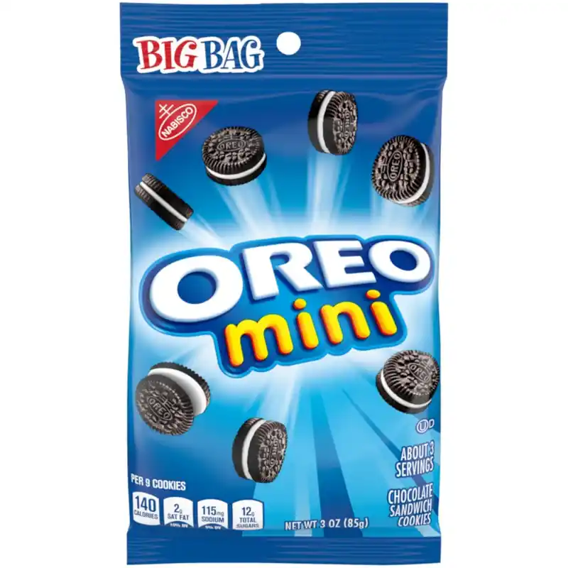 Oreo Mini Chocolate Sandwich Cookies 3 Oz Bagged