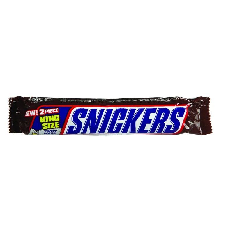 Snickers King Size Milk Chocolate, Peanuts, Caramel, Nougat Candy Bar 3.29 Oz