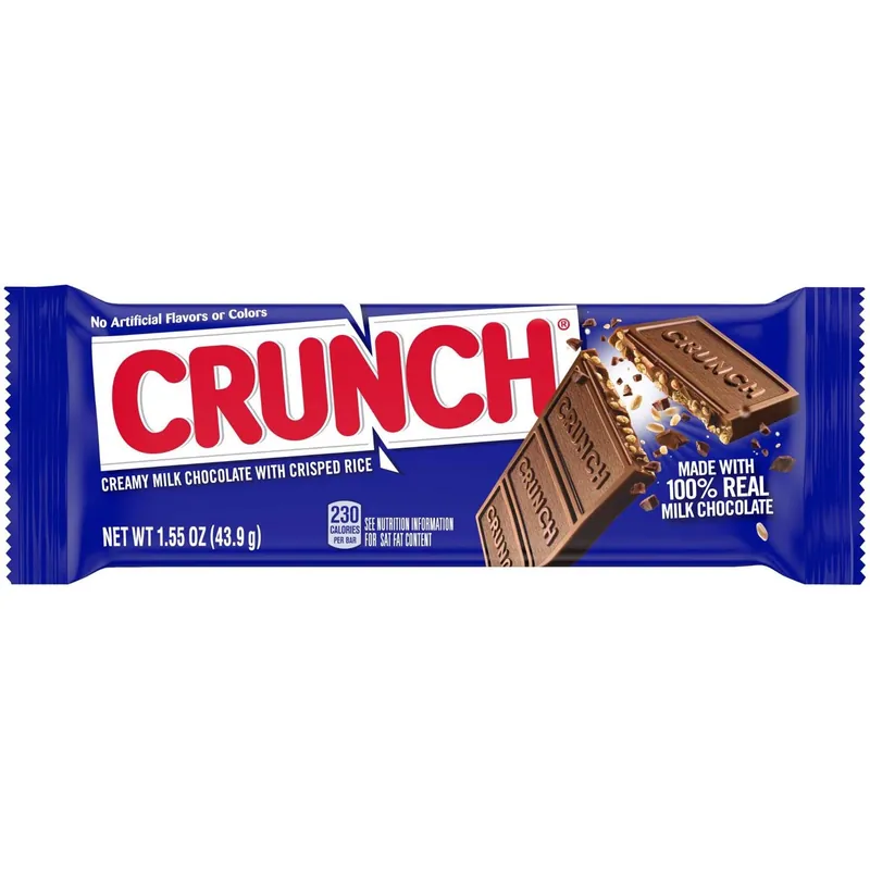 Crunch Milk Chocolate With Crisped Rice Candy Bar 2 Oz