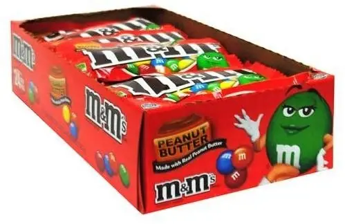 M&M‘s Peanut Butter Chocolate Candy Singles Size, 1.63 Oz CVS