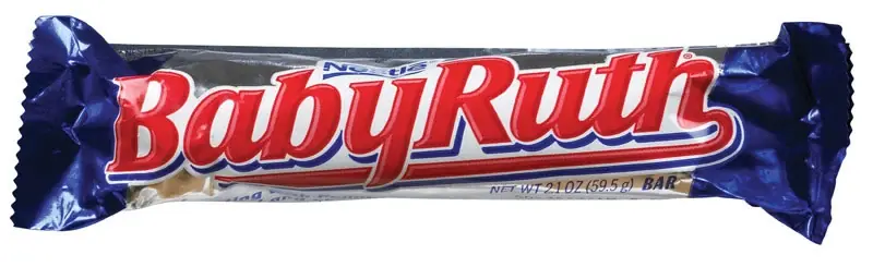 Nestle Baby Ruth Peanuts, Caramel And Chocolate Candy Bar 2.1 Oz.