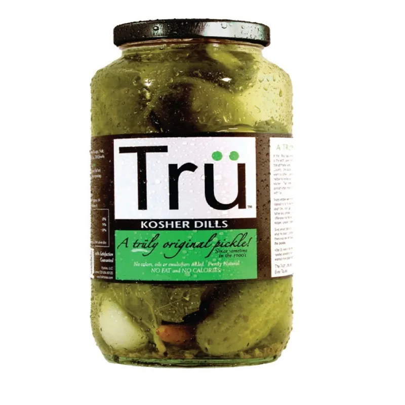 Tru Pickles Original Kosher Dill Pickles 24 Oz Jar