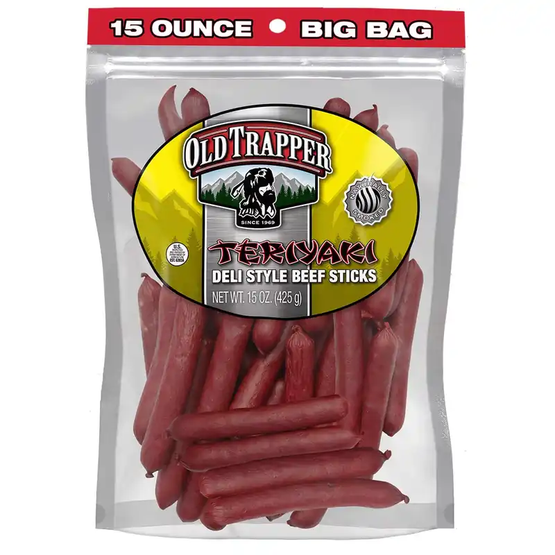 Teriyaki Beef Deli Sticks 15 Oz Bagged - Delicious Snack