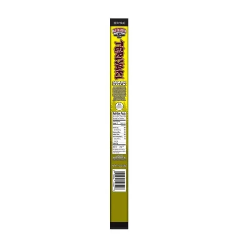 Old Trapper Teriyaki Beef Snack Stick – 1.2 oz Shrink‑Wrapped