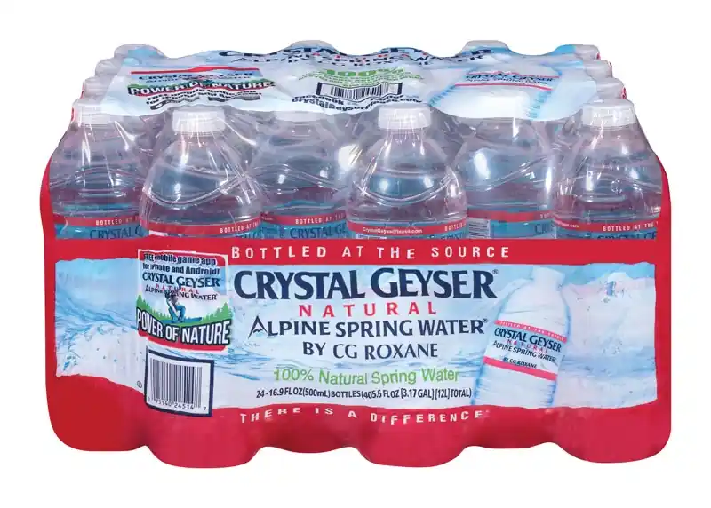 Crystal Geyser Alpine Spring Water Bottled Water 0.5 L 24 Pk
