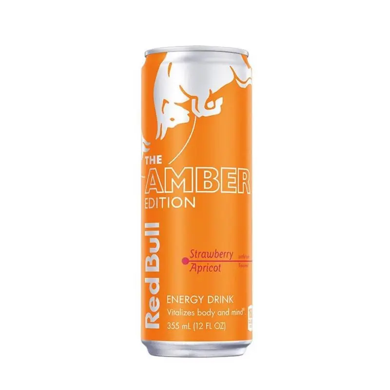 Red Bull Amber Edition Strawberry Apricot Energy Drink 12 Oz