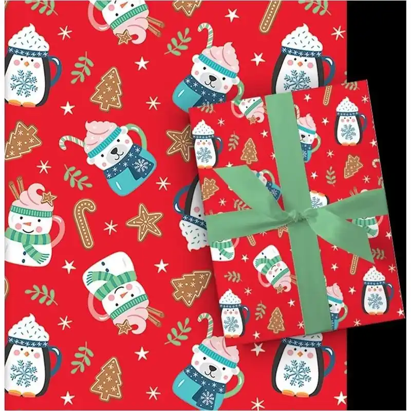 Festive Assorted Gift Wrapping Paper – 30 cm Wide Roll, 35 ft Length