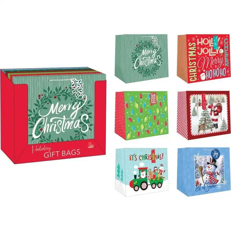 X‑Jumbo Holiday Gift Bags – Assorted Paper Sacks (24‑Pack)