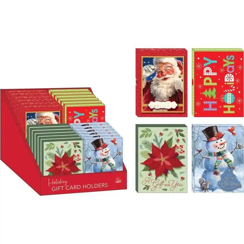 Assorted Paper Christmas Gift Card Envelopes – Eco‑Friendly Holiday Card Holder