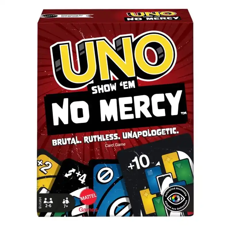 Mattel Show ‘em No Mercy UNO Multicolored 168 Pc