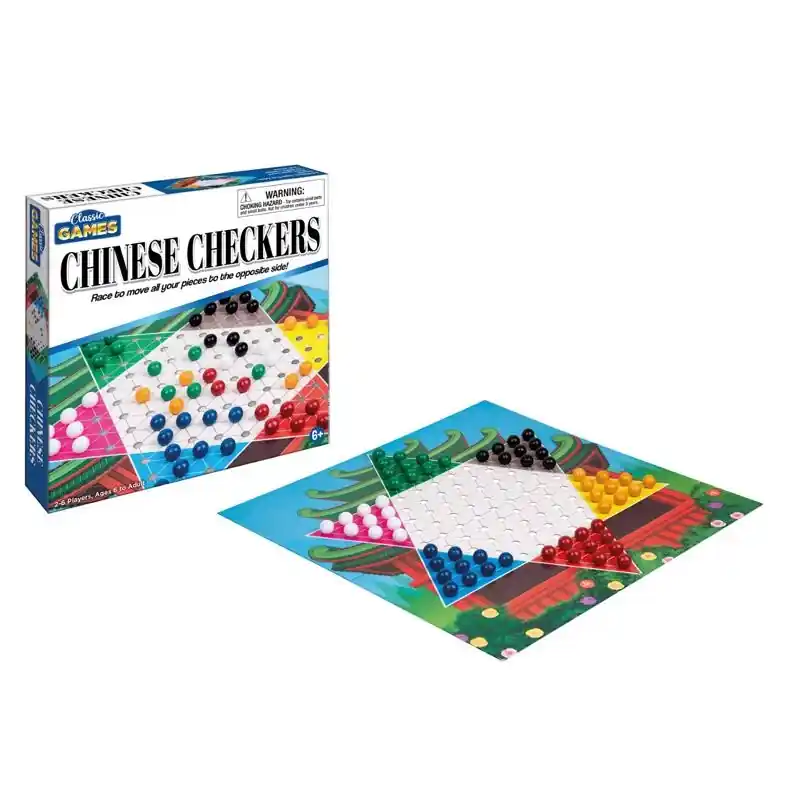 Classic Games Chinese Checkers Multicolored 8.1" X 8.15" X 1.65"