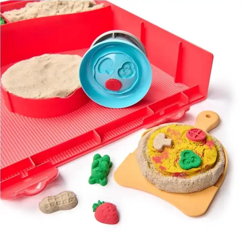 Kinetic Sand Magically Rising Pizzas Squish Pizza Set – Creative Sensory Play For Kids 5+