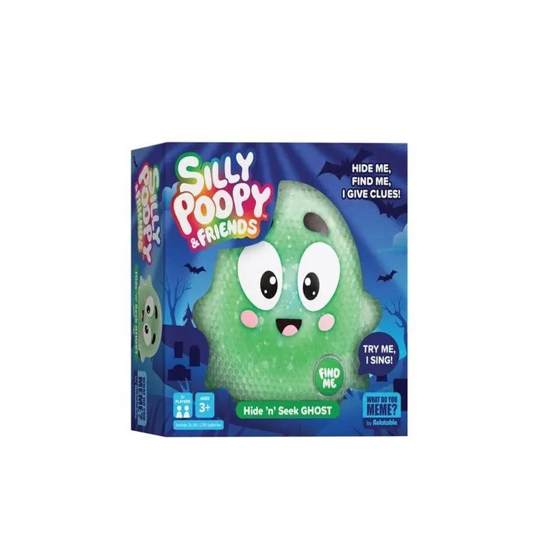 Silly Poopy Green Hide‑and‑Seek Ghost Toy – Soft Squeaky Plush For Kids 3+