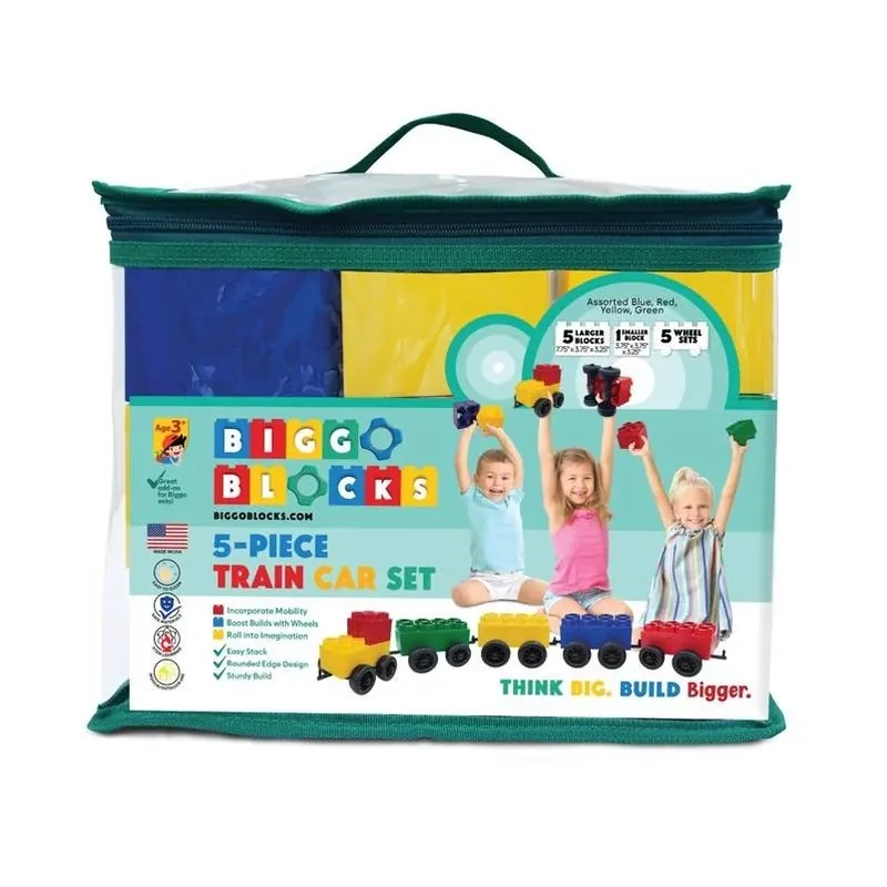 Biggo Jumbo Train Blocks Assorted Building Set – Creative Play For Kids
