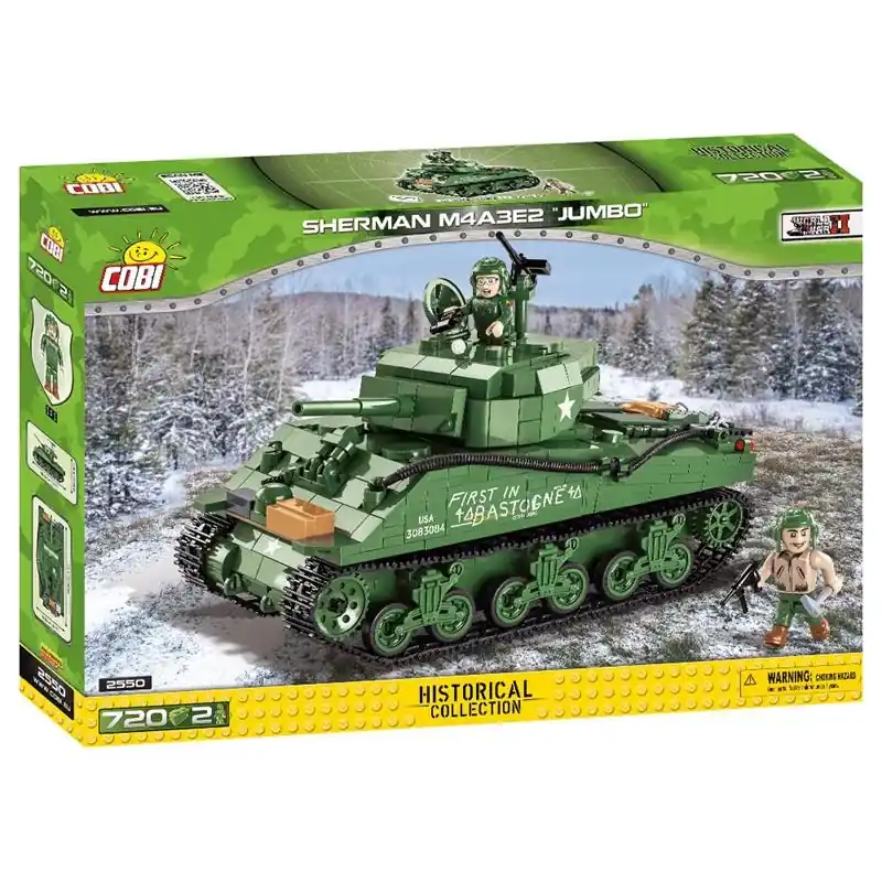 COBI Sherman M4A3E2 Block Set Green 720 Pc