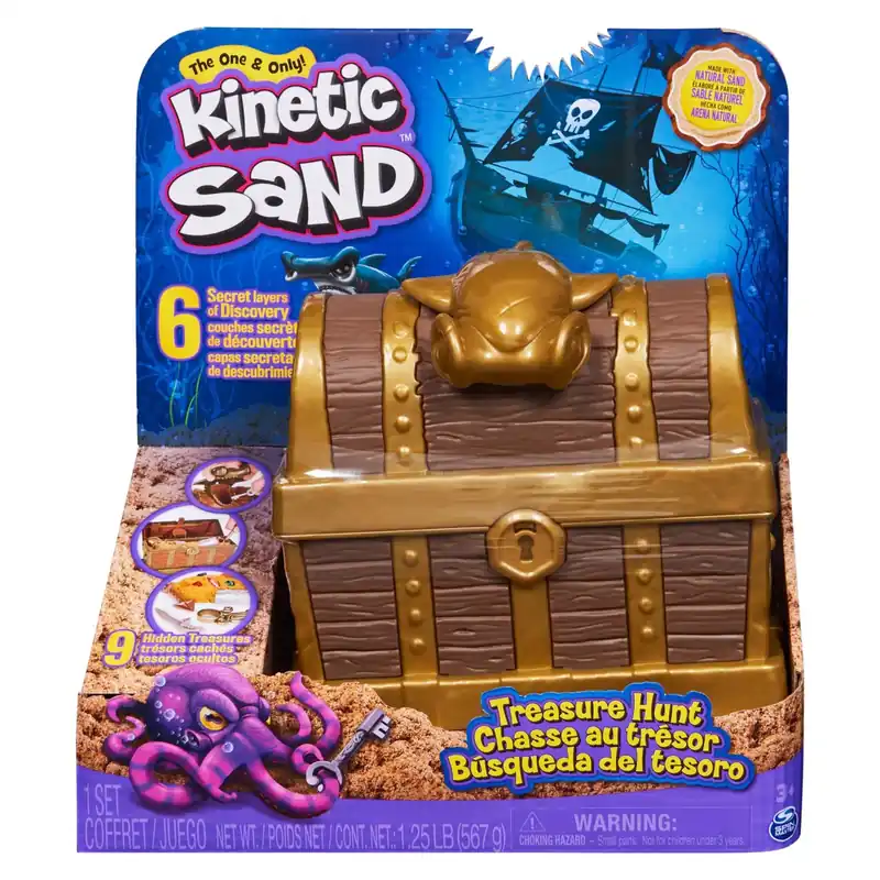 Treasure Hunt Kinetic Sand Natural Playset - 20 Oz