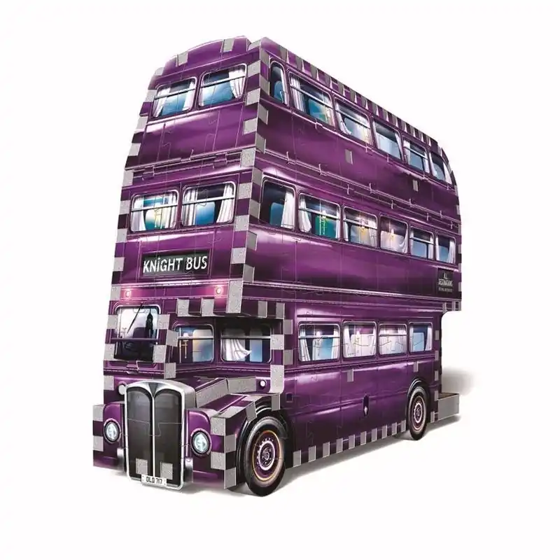 Wrebbit3D Knight Bus 3D Puzzle – 280‑Piece Multicolored Harry Potter Model