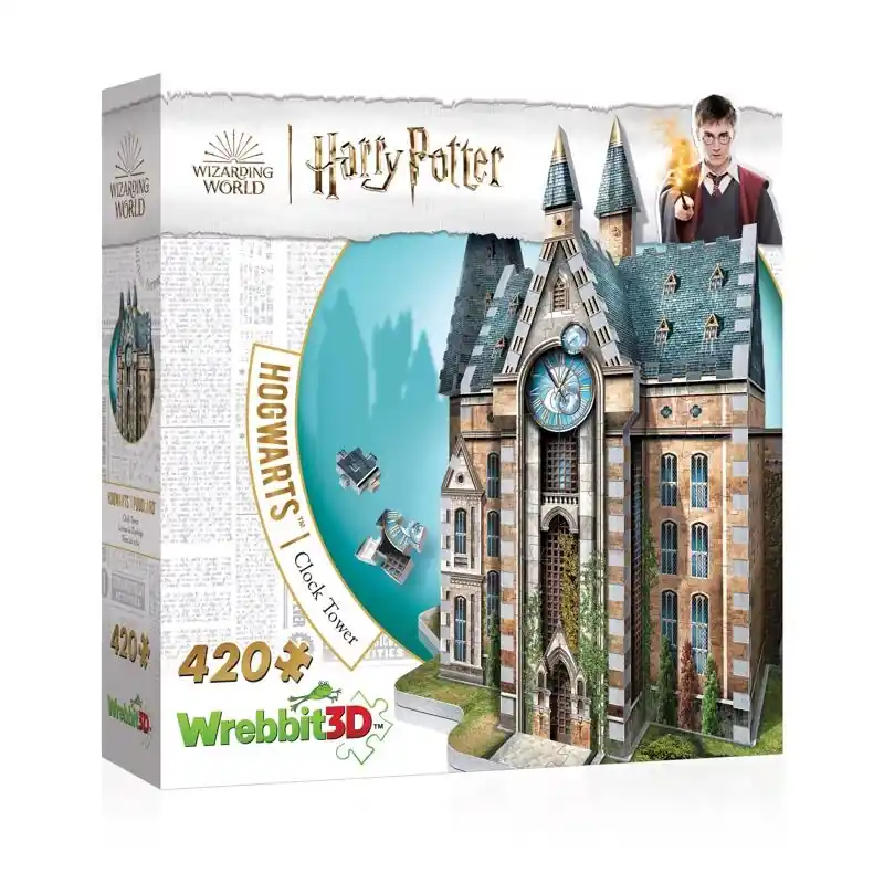 Wrebbit3D Harry Potter The Clock Tower 3D Jigsaw Puzzle Multicolored 420 Pc