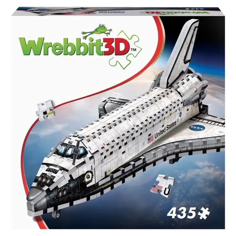 Wrebbit3D White Space Shuttle Orbiter 3D Puzzle – 435 Piece Model