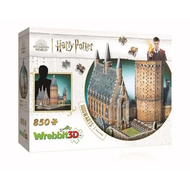Wrebbit3D Hogwarts Great Hall 850‑Piece Multicolor 3D Puzzle